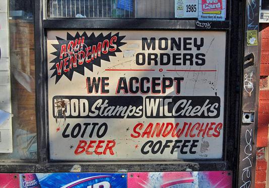 Large numbers of Americans work full time and still qualify for food stamps