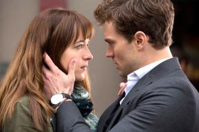 Dakota Johnson and Jamie Dornan in Fifty Shades of Grey