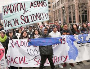 Marching in the Historic Thousands on Jones demonstration in Raleigh