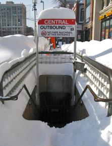 A subway station in Cambridge