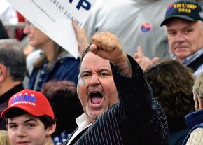Trump supporters at a campaign rally